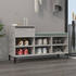 vidaXL Schuhregal Betongrau 102x36x60 cm (821216)