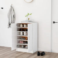 vidaXL Schuhschrank Wei&szlig; 60x35x92 cm Holzwerkstoff