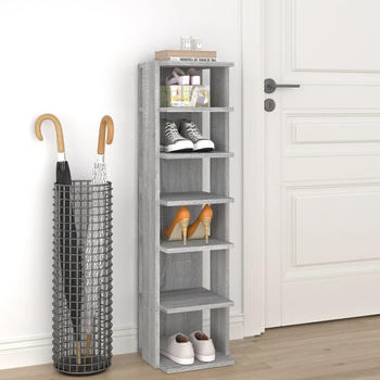 vidaXL Schuhregal Grau Sonoma 27,5x27x102 cm (815974)