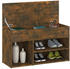 vidaXL Schuhbank Räuchereiche 80x30x45 cm (816053)