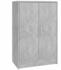vidaXL Schuhschrank Betongrau 60x35x92 cm (808931)