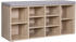 Vasagle Schuhregal für 10 Paar, aus Holz, mit Sitzbank, 104 x 48 x 30cm, 10 Fächer, natur