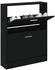 vidaXL Schuhschrank Schwarz 59x17x81 cm Holzwerkstoff (342536)