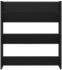 vidaXL Wand-Schuhschrank Schwarz 80x18x90 cm Holzwerkstoff (806779)