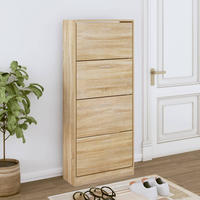 vidaXL Schuhschrank Sonoma-Eiche 63x24x147 cm Holzwerkstoff
