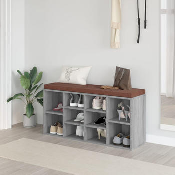 vidaXL Schuhbank Grau Sonoma 103x30x48 cm Holzwerkstoff (342613)