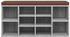 vidaXL Schuhbank Grau Sonoma 103x30x48 cm Holzwerkstoff (342613)