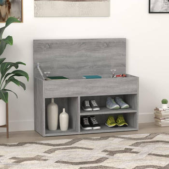 vidaXL Schuhbank Grau Sonoma 80x30x45 cm Holzwerkstoff (816054)