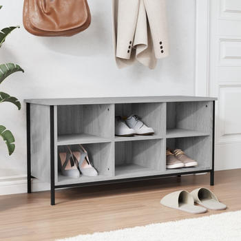 vidaXL Schuhregal Grau Sonoma 100x35x50 cm Holzwerkstoff (831841)