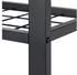 Relaxdays Schuhbank, 1 Ablage, Schuhregal mit Sitzfläche, gepolstert, 50,5 x 81 x 32 cm Sitzbank Flur, schwarz/grau