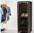 Relaxdays Schuhschrank 151 x 60 x 30 cm Faltschrank Textil für 36 Paar Schuhe Stoffschrank mit 9 Ablagen schwarz