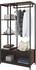 Woltu Garderobenständer mit Lagerschrank 40x167x90 cm Buche (SR0131dc)
