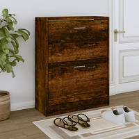 vidaXL Schuhschrank R&auml;uchereiche 63x24x81 cm Holzwerkstoff