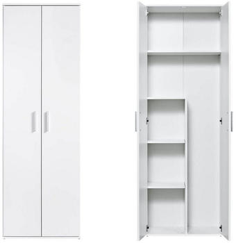 mokebo Der Lange 180x60x34cm Besenschrank wei&szlig;