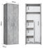 mokebo Der Lange 180x60x34cm Besenschrank betonoptik