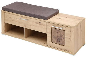 Vito Garderobenbank Tira 135 cm Eiche/dunkelbraun