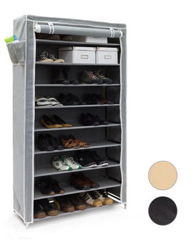 Relaxdays Schuhschrank VALENTIN hoch 10019125 anthrazit