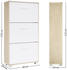 Casaria Schuhschrank 115x60x24cm Eiche/Weiß
