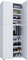 VCM Lona XXL Schuhschrank 4 T&uuml;ren Wei&szlig;.