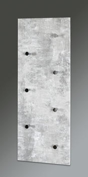 HAKU WandgarderobeBetonoptik-chrom 80x5,5x30 cm (42650)