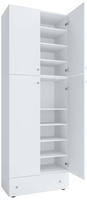 Schuhschrank Lona XXL ca.70x200x39cm Wei&szlig;