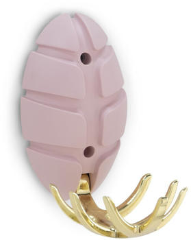Spinder Design Bug Wandgarderobe mit MetallhakenHellrosa / Gold (MDDODOOW11133)