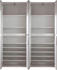 trendteam Garderobe Garderobenschrank Mirror Weiß Melamin 148x191x34 cm (171891201)