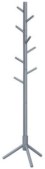 Vasagle Garderobenständer freistehender Kleiderständer, Garderobe aus Massivholz, in Baumform, mit 8 Haken, Eingangsbereich, Grau (RCR04GY)