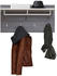 trendteam Garderobe Paneel Line Sard. Rauchsilber/Weiß Melamin/ 80x40x28 cm (189844403)