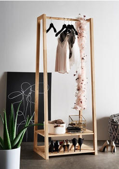 main möbel Garderobe 85x190cm Graz Wildeichegeölt (340702-Gr)