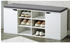 Kesper Schuhschrank mit Sitzkissen weiß Spanplatte 103x48x30,5 cm