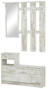 Möbel Kraft Garderobe holzfarben 100x191x25