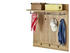 Möbel Kraft Garderobenpaneel holzfarben Holzwerkstoff 93,6x101x32,5