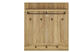 Möbel Kraft Garderobenpaneel holzfarben Holzwerkstoff 93,6x101x32,5