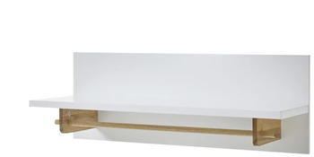 Möbel Kraft Garderobenpaneel weiß Holzwerkstoff, Massivholz 97x35x32