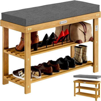 Casaria Schuhbank Akazien Holz 90cm