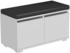 en.casa Schuhbank Brande 42x80x35 cm Weiß