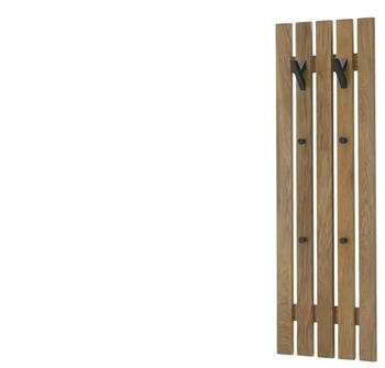 Möbel Kraft Garderobenpaneel holzfarben Massivholz 38x120x14
