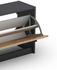 byLIVING Garderoben-Set TAMINA / Kommode mit Schuhschrank + hängende Garderobe mit Spiegel / anthrazit / Fronten braun Artisan Eiche / Flur-Schrank / Schränke / Regal / 100x190x25 (BxHxT)