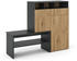 Livinity Schuhschrank Selena, 125x102 cm Anthrazit/Eiche