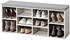 Kesper Schuhschrank mit Sitzkissen weiß Spanplatte B/H/L: ca. 29,5x48x103,5 cm
