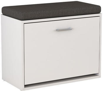 Serina Oskar Store Schuhbank Georg, 60x49.5 cm mit Auflage, Wei&szlig;