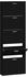 vidaXL Schuhschrank Schwarz 59x17x169 cm Holzwerkstoff (342512)