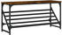 vidaXL Schuhregal Räuchereiche 90x30x45 cm Holzwerkstoff (833420)