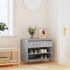 vidaXL Schuhregal Betongrau 70x36x60 cm Holzwerkstoff (831432)