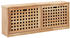vidaXL Schuhbank 94 x 20 x 38 cm Walnussholz Massiv (247599)