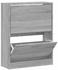 vidaXL Schuhschrank Grau Sonoma 63x24x81 cm Holzwerkstoff (342562)