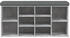 vidaXL Schuhbank Betongrau 102x32x50 cm Holzwerkstoff (835113)