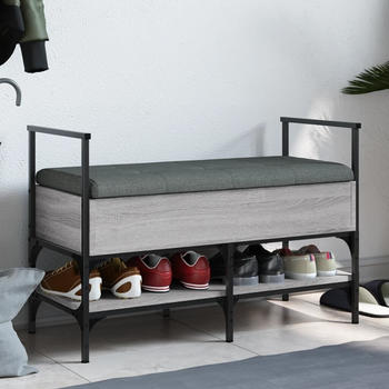 vidaXL Schuhbank Grau Sonoma 85,5x42x57,5 cm Holzwerkstoff (835232)