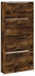 vidaXL Schuhschrank mit 4 Klappen Räuchereiche 80x21x163,5 cm (3214368)